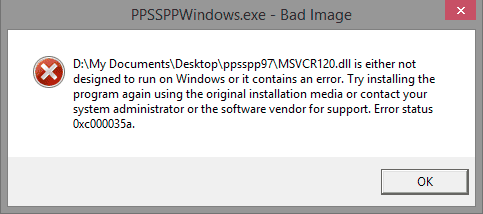 msvcr120.dll отсутствует